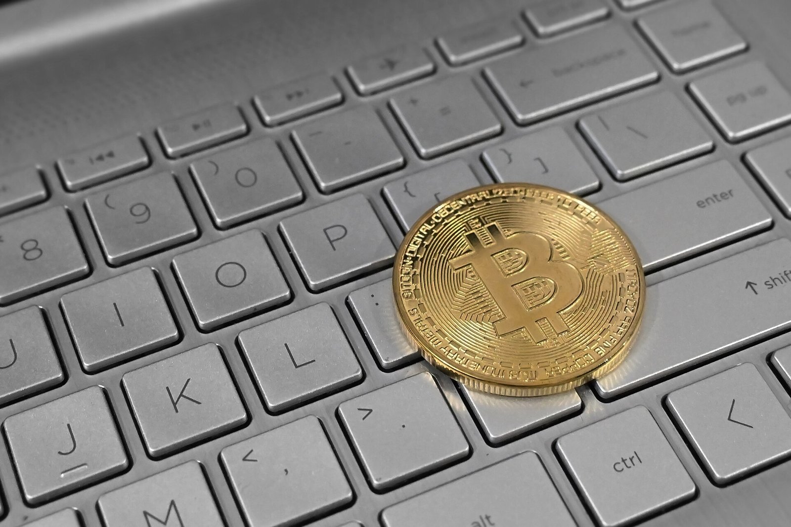 Bitcoin on Laptop Keyboard.jpg