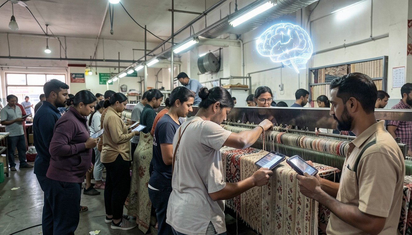 textile factory AI labeling